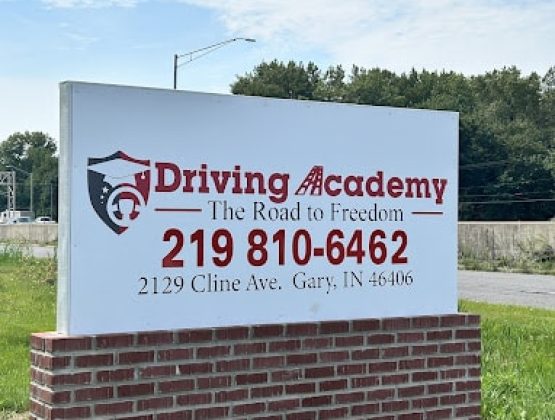 Driving Academy Gary, Indiana street sign