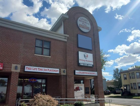 Exterior of Driving Academy's school in Linden, NJ