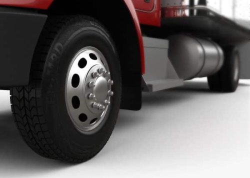 Wheel of large truck