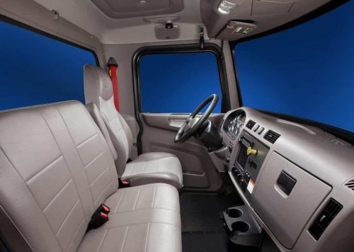 Cabin of Class B CDL truck
