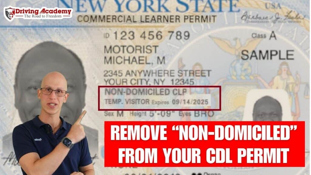 How to remove non-domicile from CDL permit